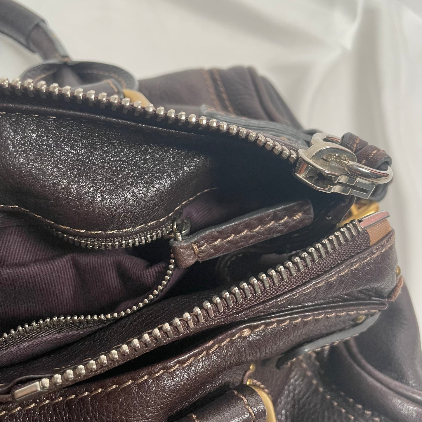 CHLOÉ 2011 brown paddington bag Swarovski