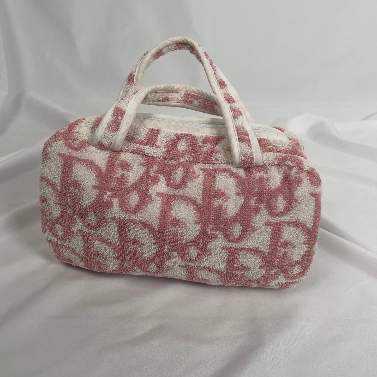 Dior pink trotter terry towel bag