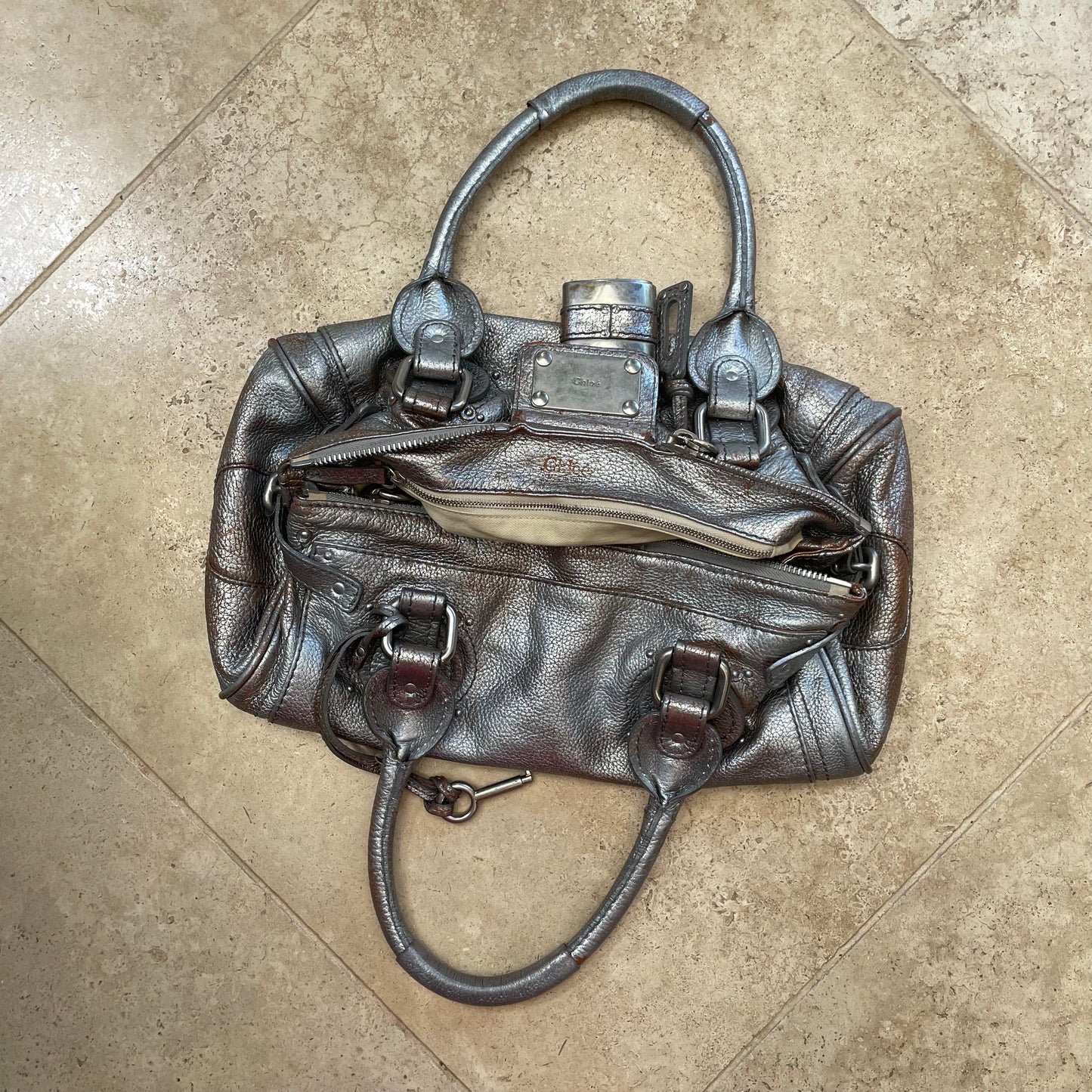 Chloe 2006 production Paddington in chrome silver
