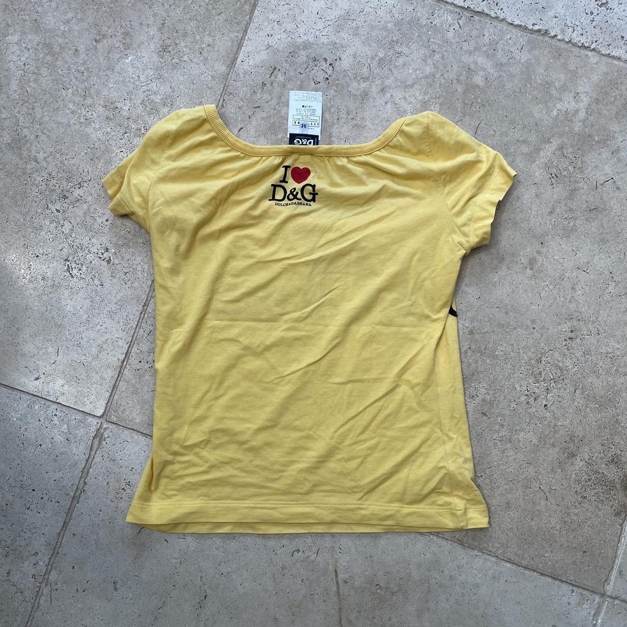 Dolce and Gabbana D&G “I love collagen” swarovski shirt (M)