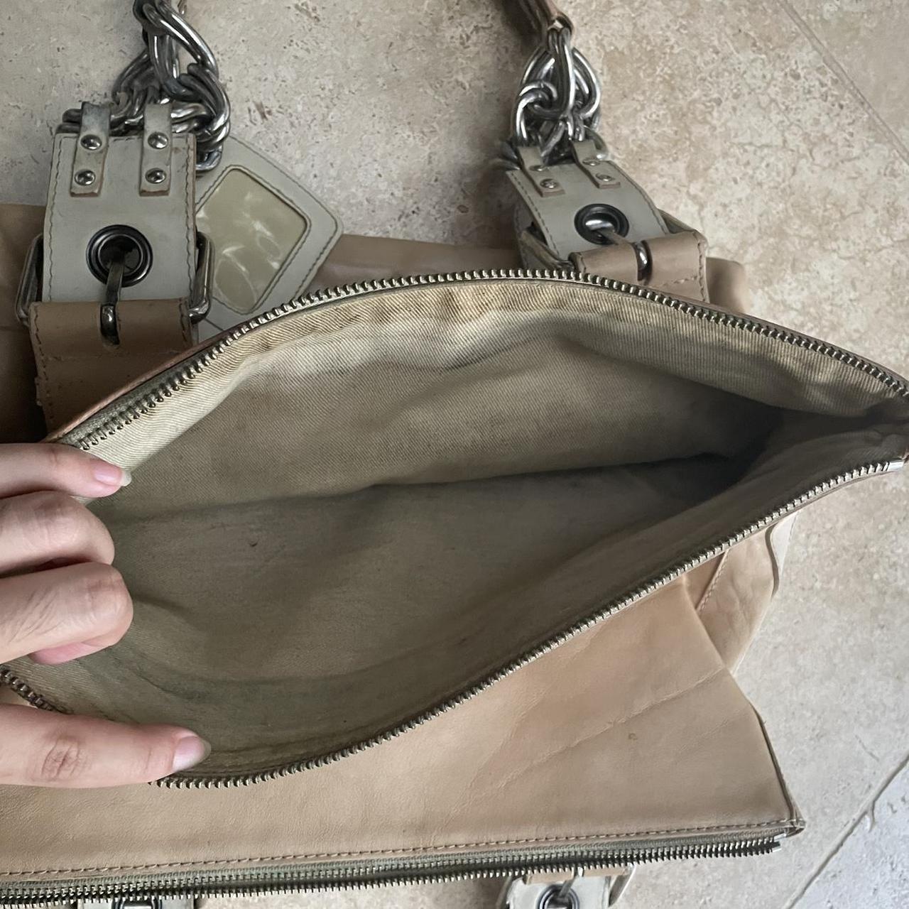 Chloe chain double zip camera bag