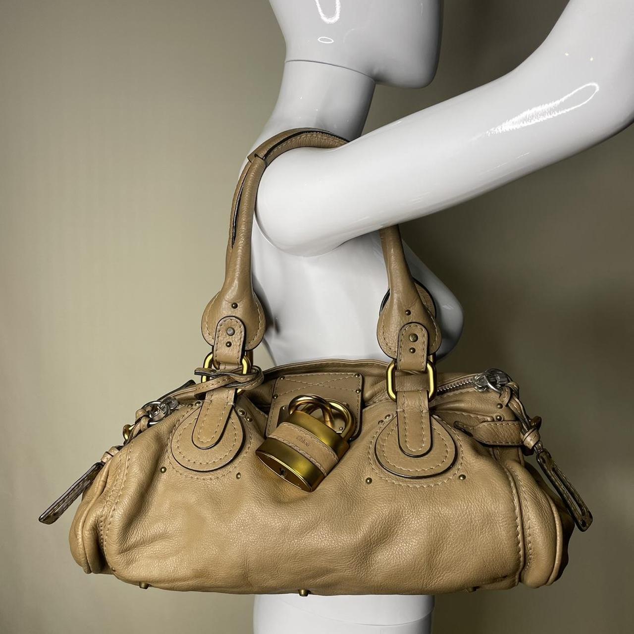 Chloe 2008 Paddington bag in dark beige.