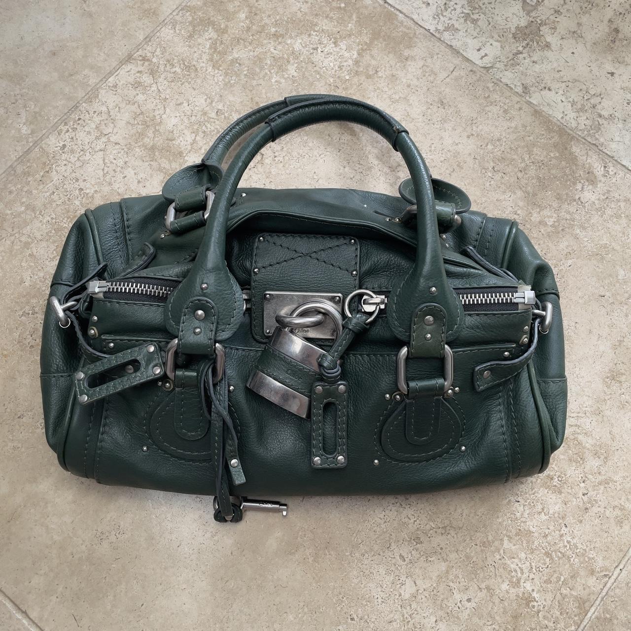 RESERVED FOR HCVINTAGESHOP. DO NOT PURCHASE. Chloe 2008 Paddington bag in RARE* ✨ green x silver hardware