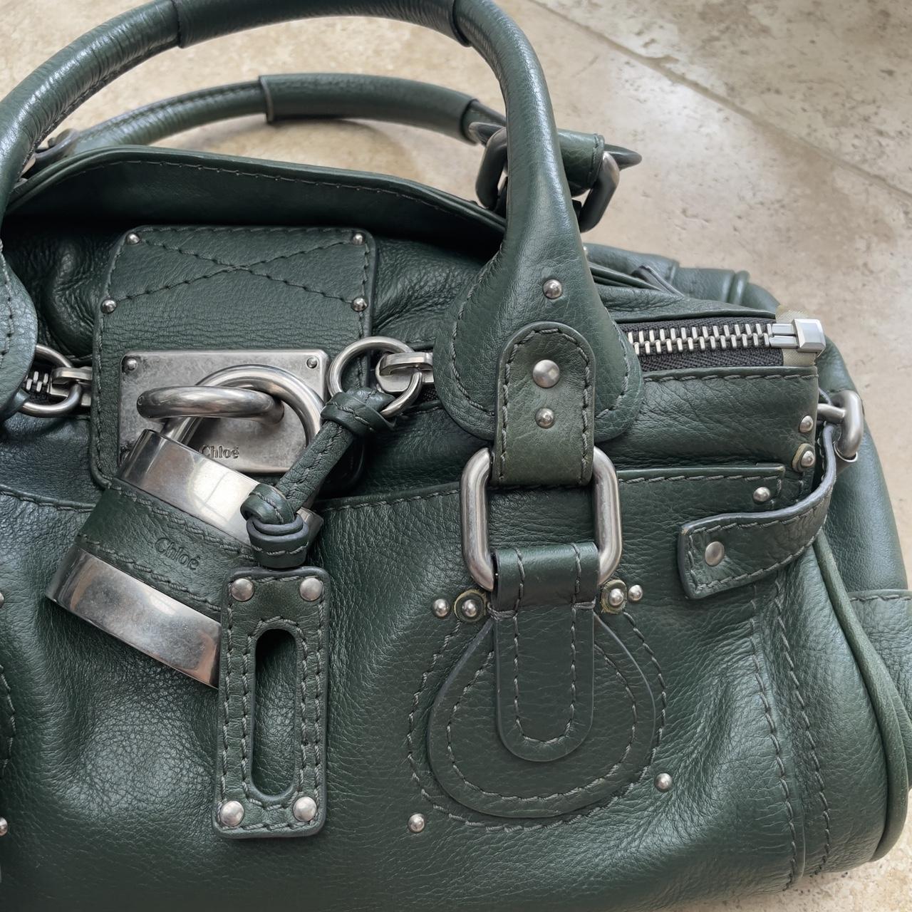 RESERVED FOR HCVINTAGESHOP. DO NOT PURCHASE. Chloe 2008 Paddington bag in RARE* ✨ green x silver hardware