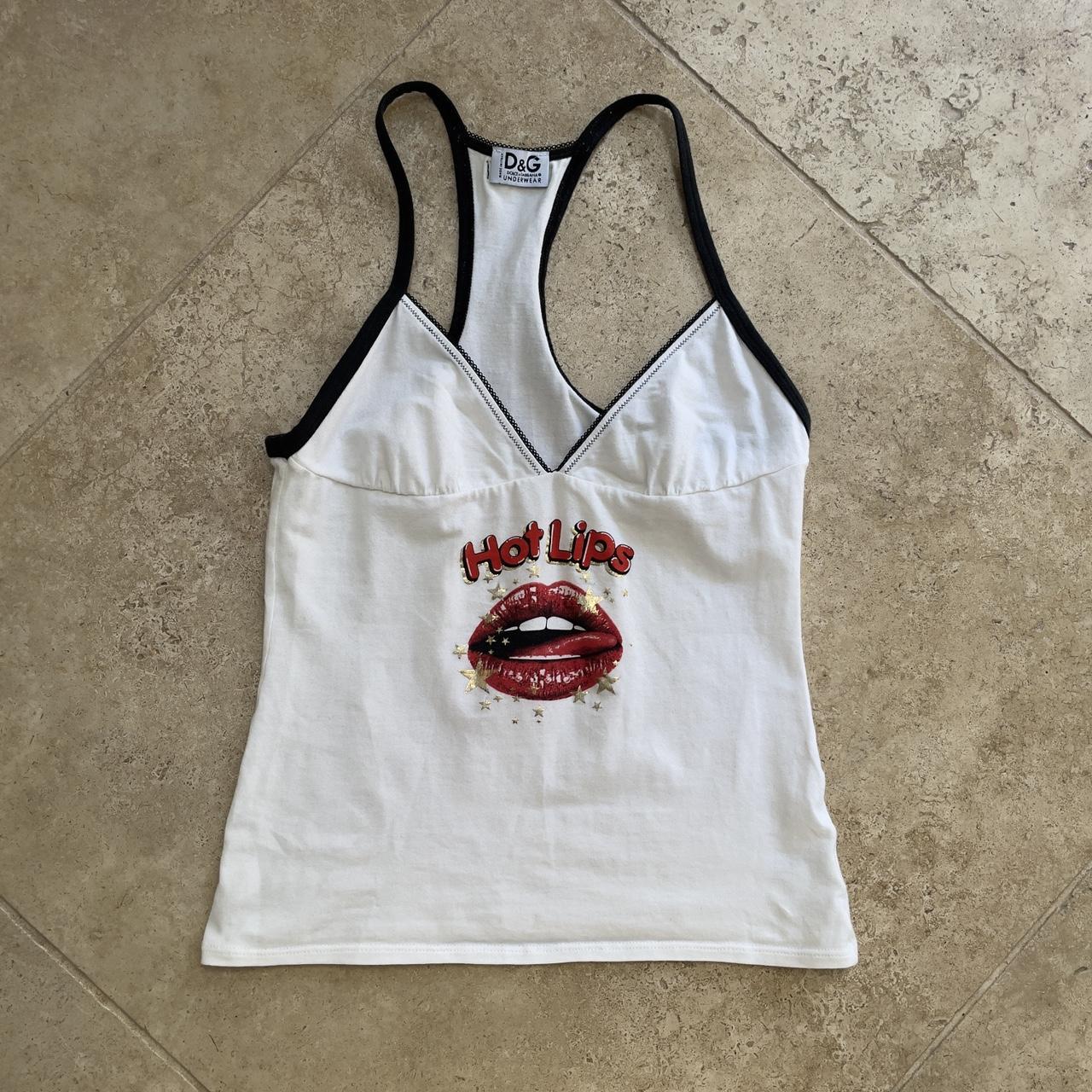 D&G Dolce and Gabbana “Hot lips” tank (XS)