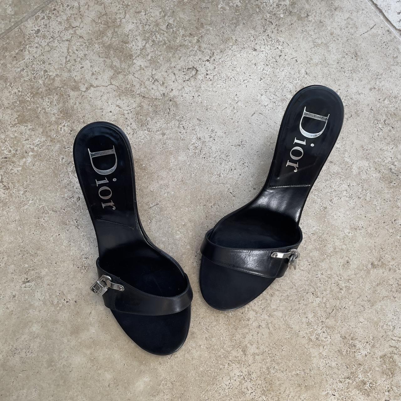 Dior lock and key heels in black (EU 37 runs small)