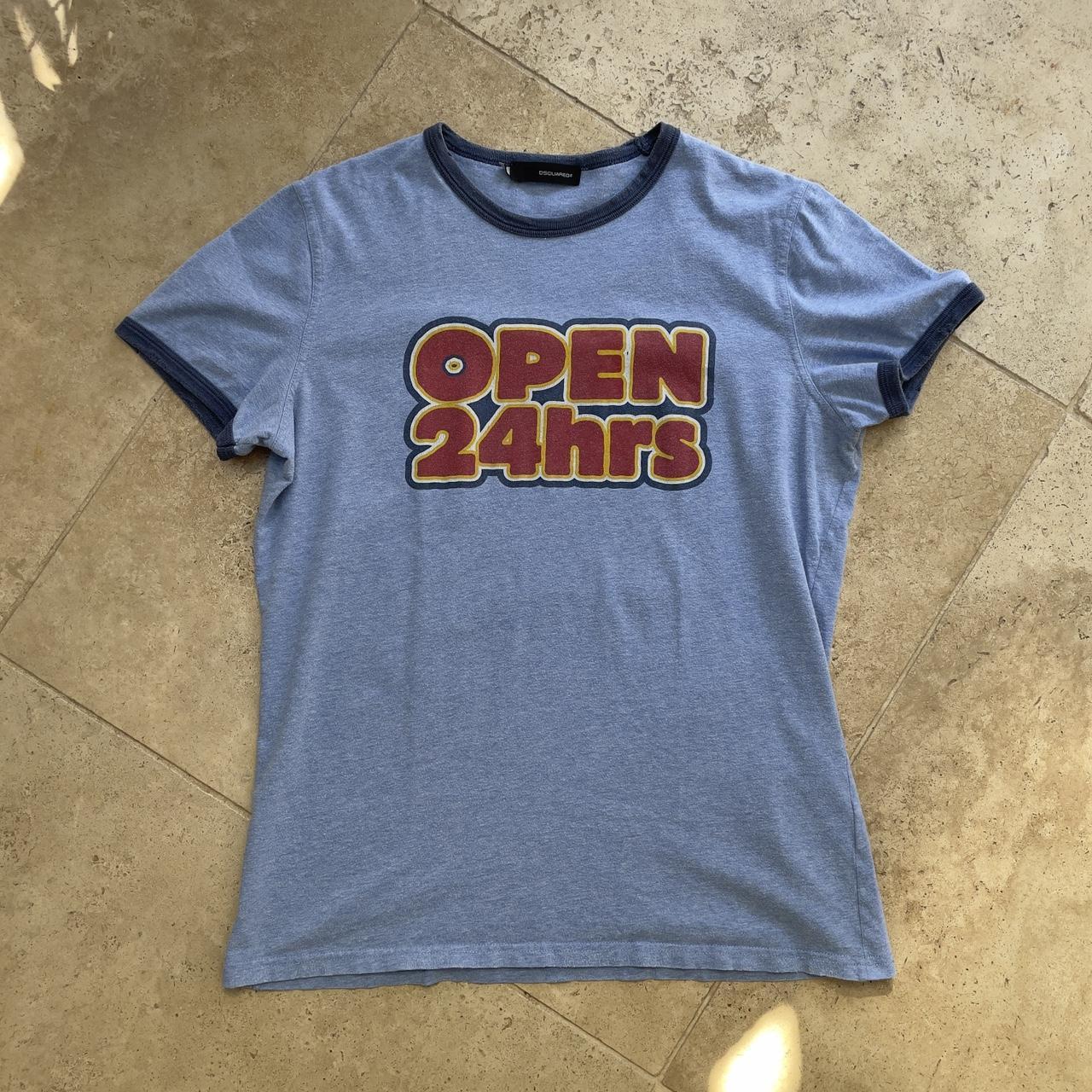 Dsquared2 2003 “Open 24 hours” runway shirt (M)