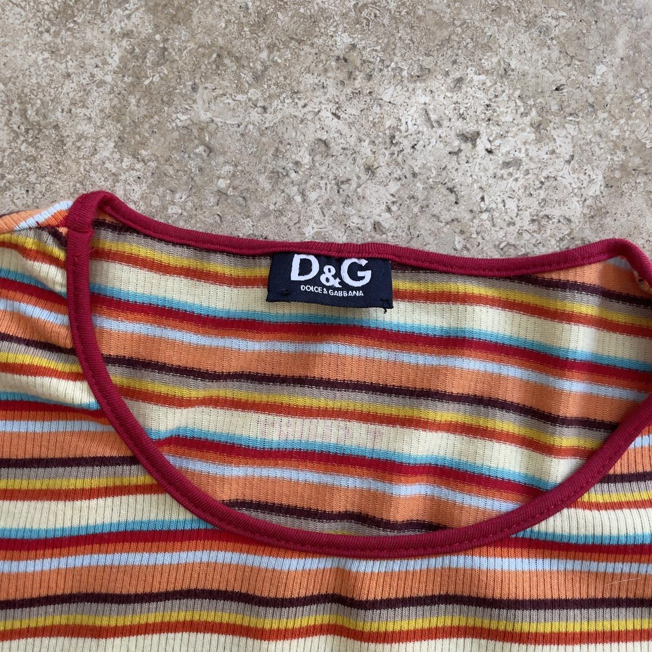D&G Dolce and Gabbana “Forever funky” psychedelic tee shirt (S-M)