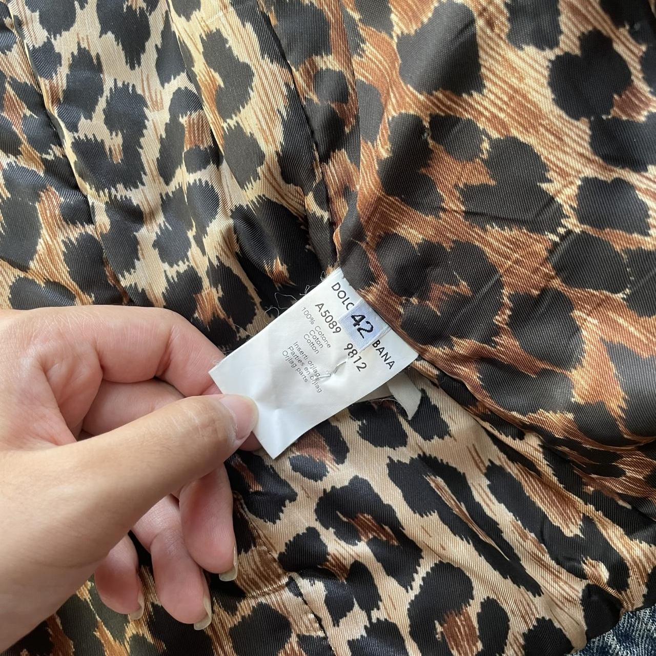 Dolce Gabbana 90's denim jacket with fur (S)