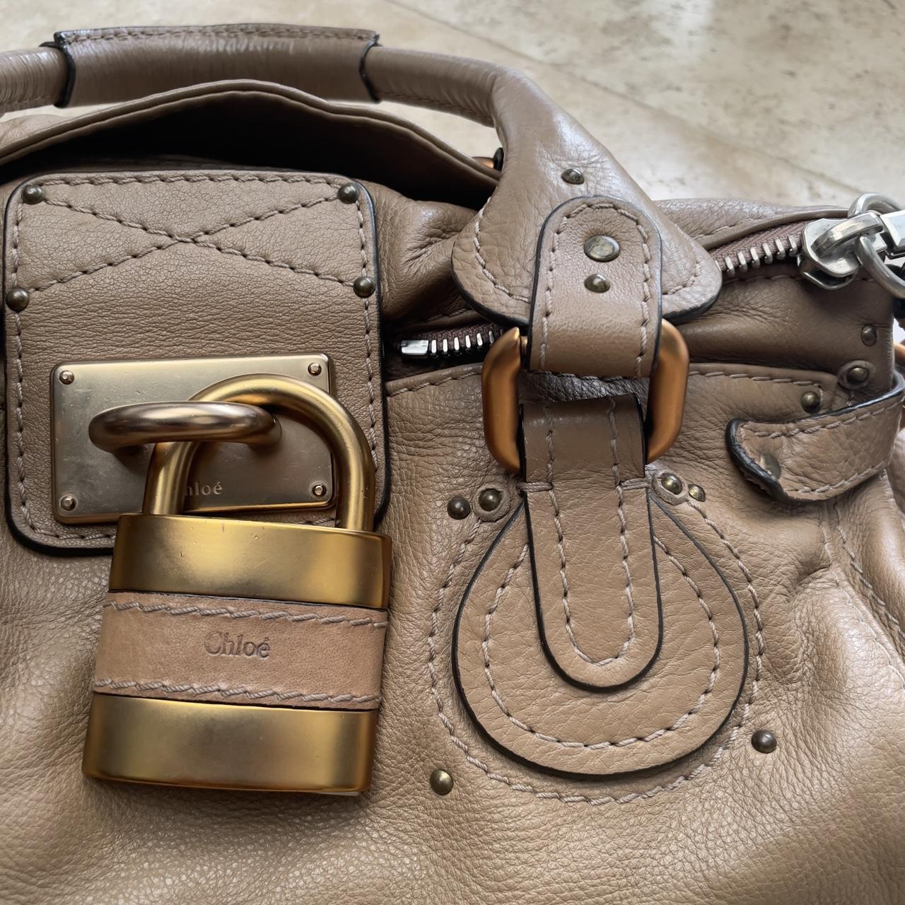 Chloe 2008 Paddington bag in dark beige.