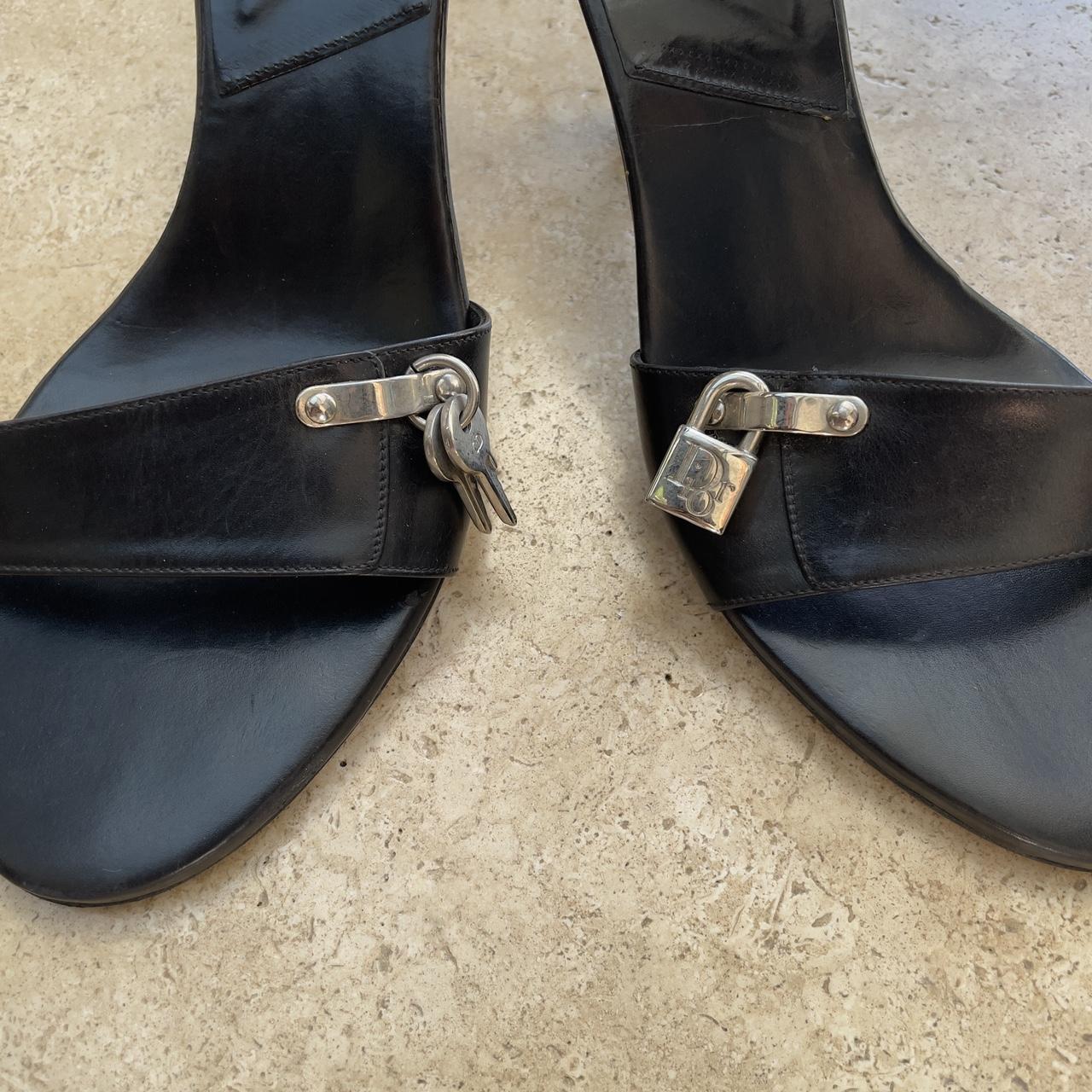 Dior lock and key heels in black (EU 37 runs small)