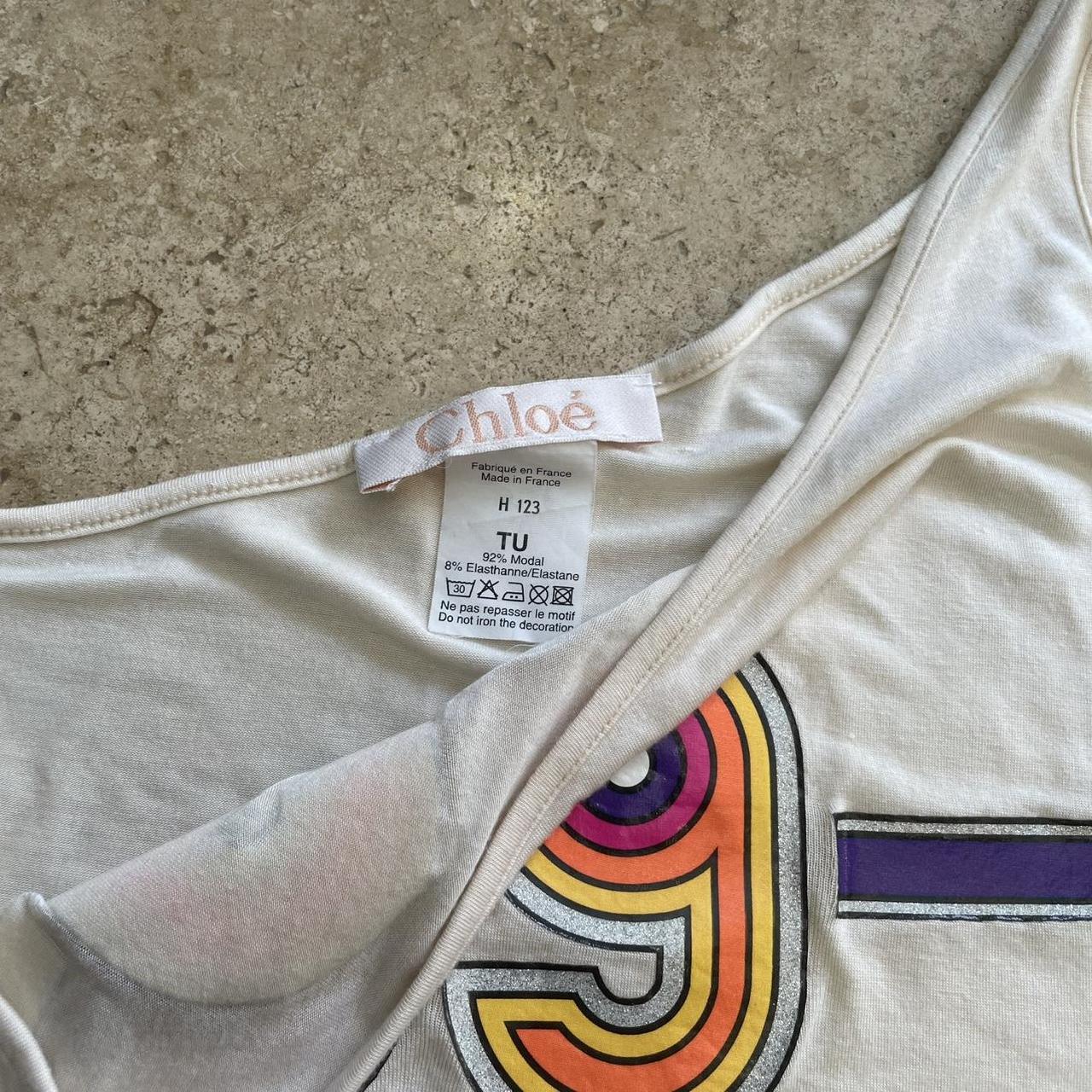 FW 2000 Chloé “69” 70’s vibe asymmetrical top (M)