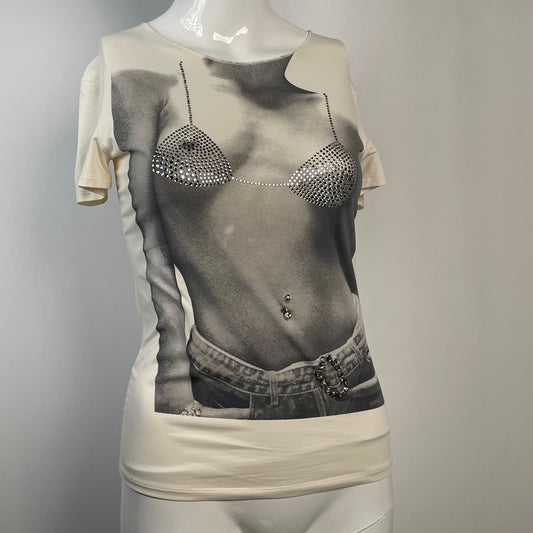 RARE BLUMARINE bikini pierce top (42IT)