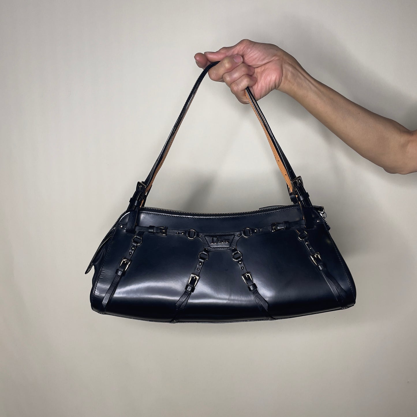 DIOR FW RTW 2003 Bondage shoulder bag