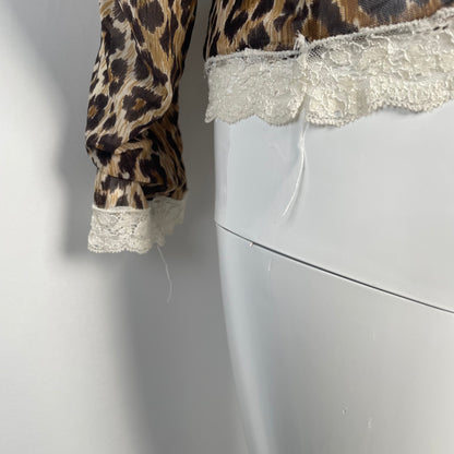 D&G leopard mesh long-sleeve (S)