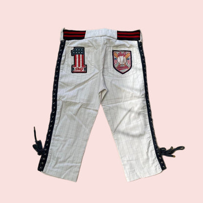 Dolce and Gabbana D&G baseball capri pants (S)