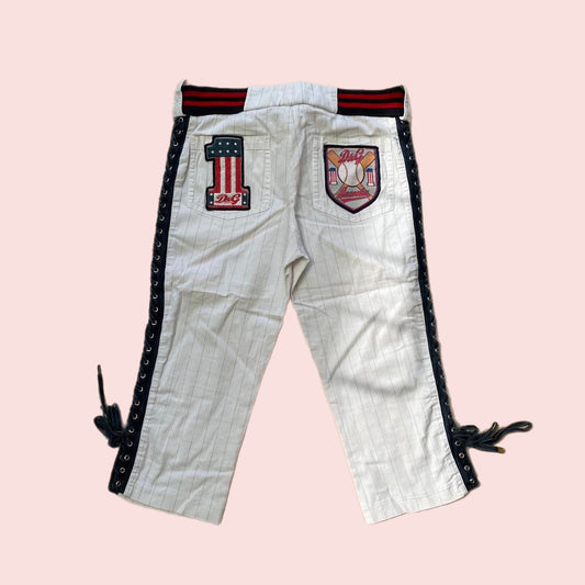 Dolce and Gabbana D&G baseball capri pants (S)