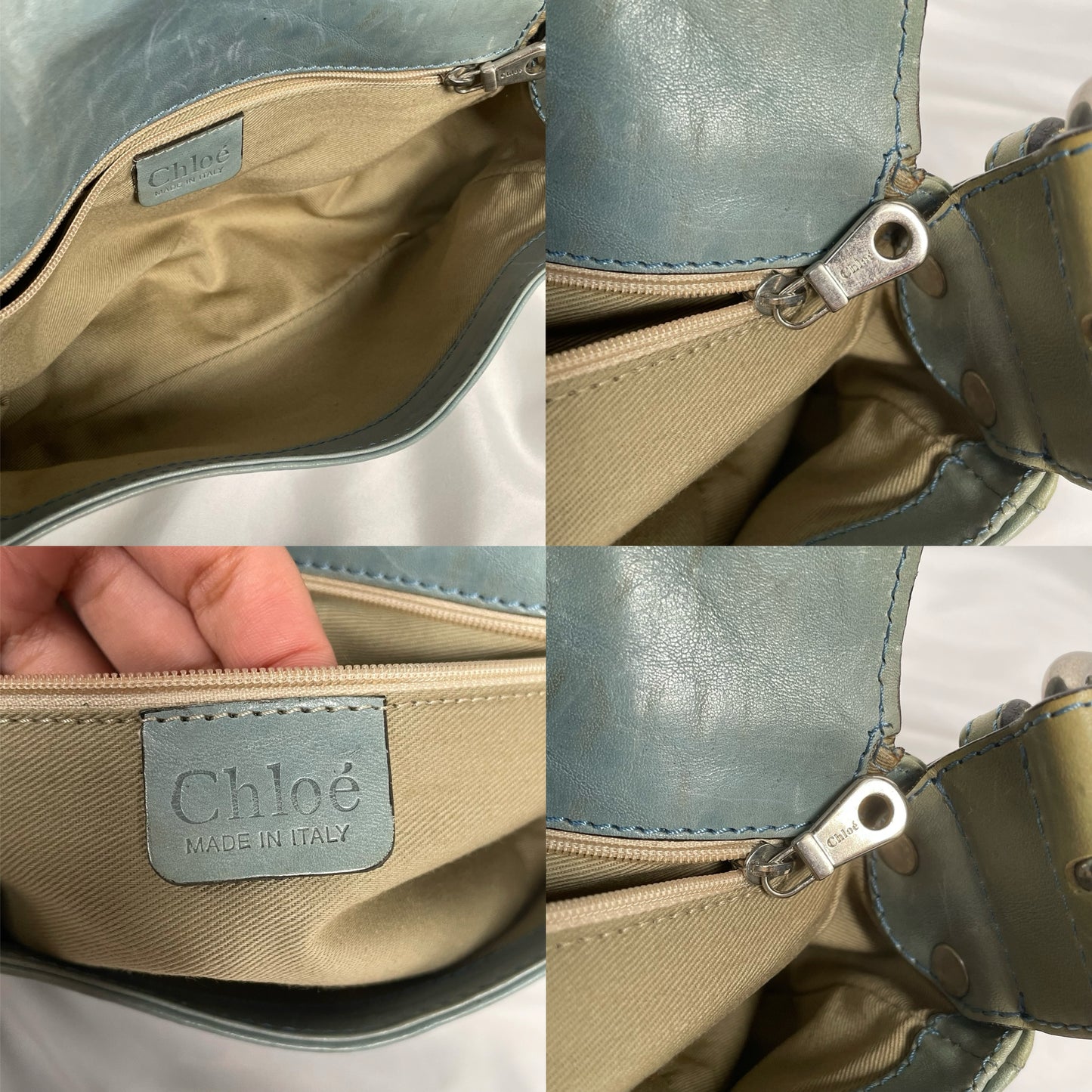 Chloé RARE green chain camera bag