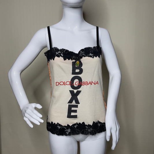 DOLCE & GABBANA boxe x Madonna cami top