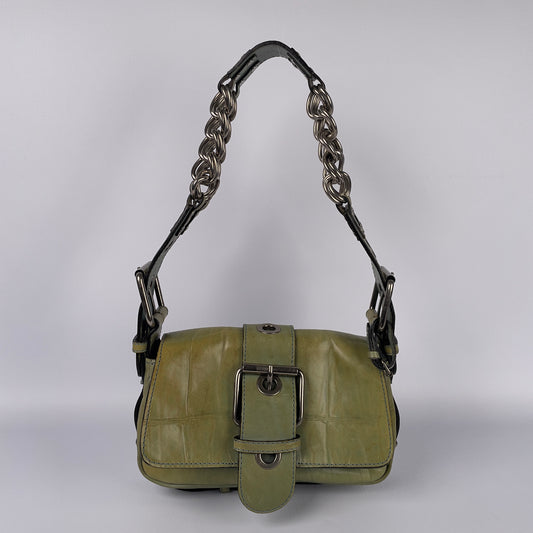 Chloé RARE green chain camera bag