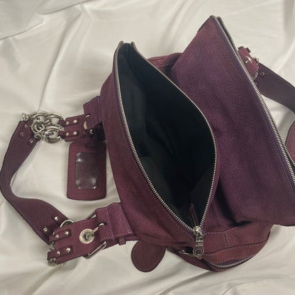 CHLOÉ F/W 2003 suede chain bag