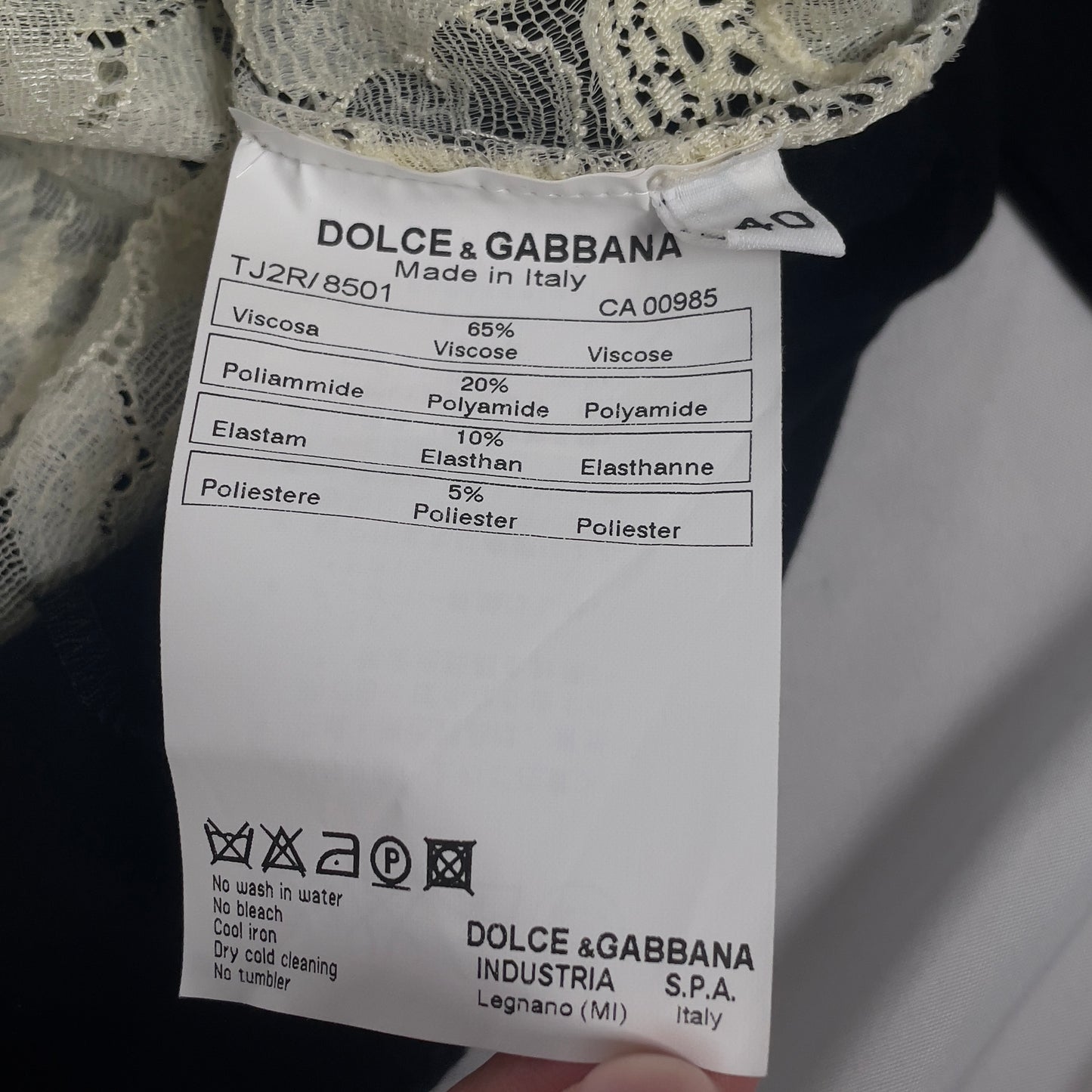 Dolce & gabbana 2000's Madonna lace henley top
