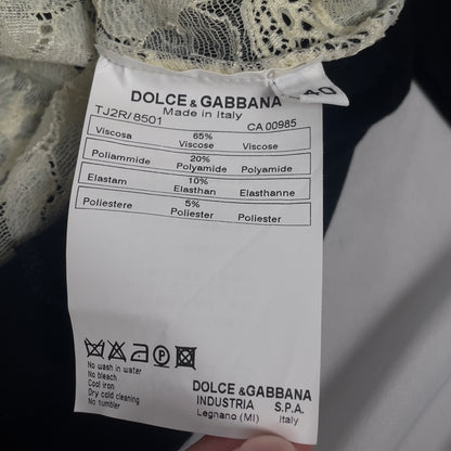 Dolce & gabbana 2000's Madonna lace henley top