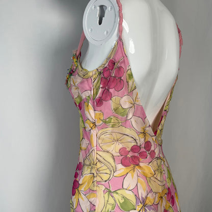 Blumarine tropical fruit dress