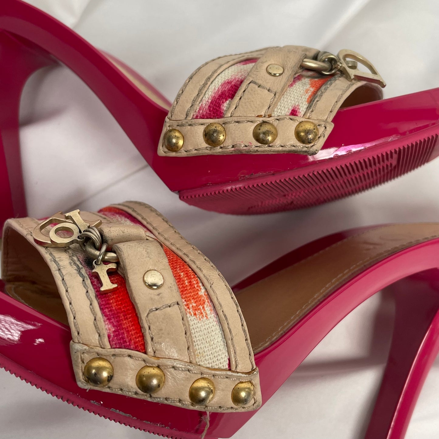 Dior cheetah print dior charm heels EU 36 1/2