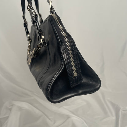 DIOR C.2003-2004 Hardcore piercing shoulder bag in black