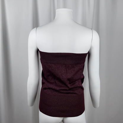 Chloé butterfly lurex knit bandeau top and scarf ensemble