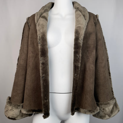CHLOÉ faux fur and suede jacket