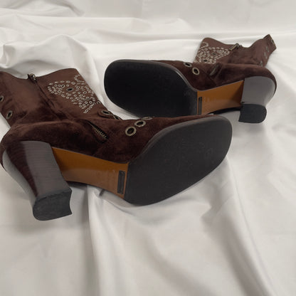 Dolce & Gabbana butterfly grommet heeled boots (36EU)