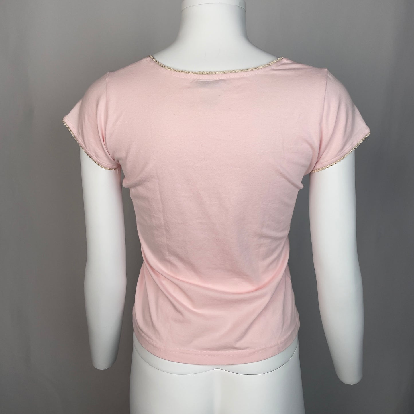 Dolce and Gabbana D&G Cat shirt with lace trim (M)