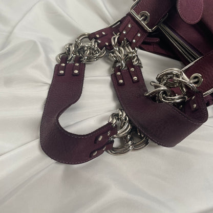 CHLOÉ F/W 2003 suede chain bag