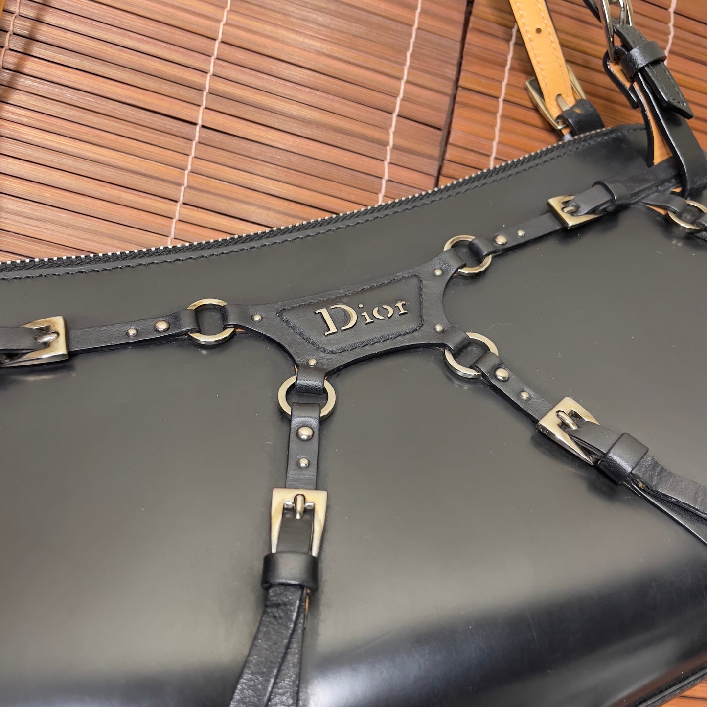 DIOR FW RTW 2003 Bondage shoulder bag