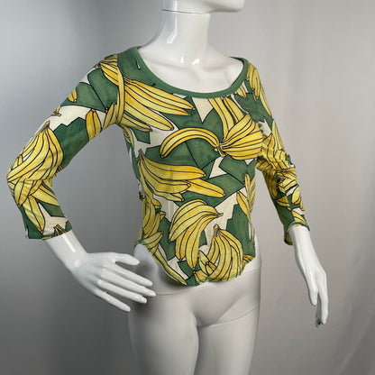 Chloé banana all over graphic SS 2004 long-sleeve