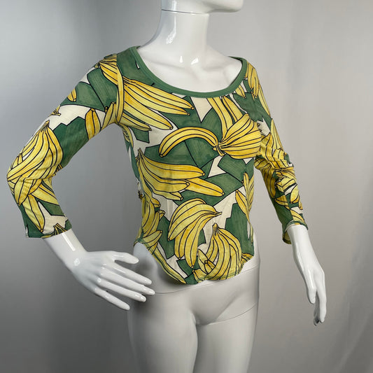 Chloé banana all over graphic SS 2004 long-sleeve