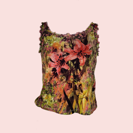D&G floral lettuce trim tank top (28/42)
