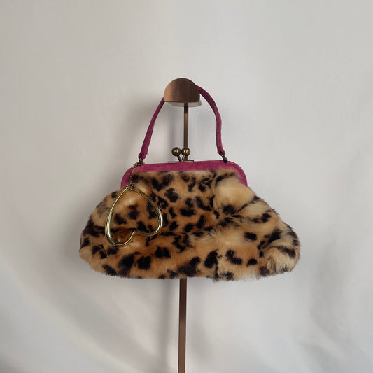 BLUGIRL BLUMARINE faux fur evening bag