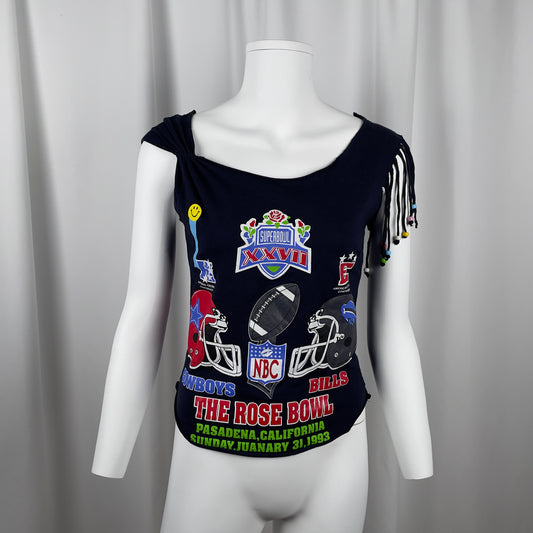 Dolce and Gabbana dark navy superbowl top