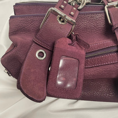 CHLOÉ F/W 2003 suede chain bag