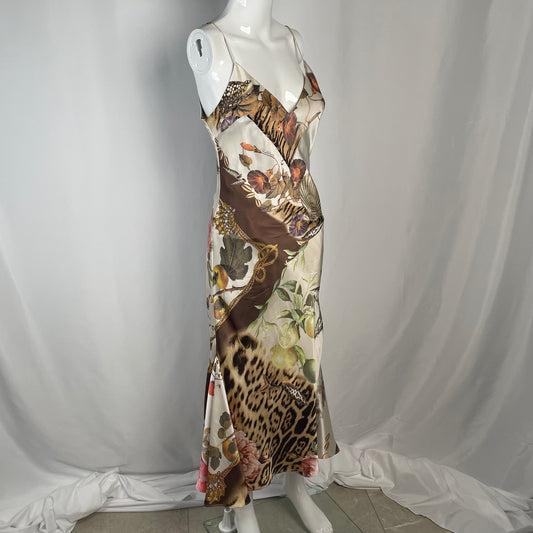 Roberto Cavalli SS2005 animal and seashell print dress