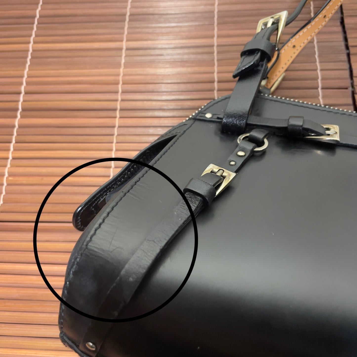 DIOR FW RTW 2003 Bondage shoulder bag