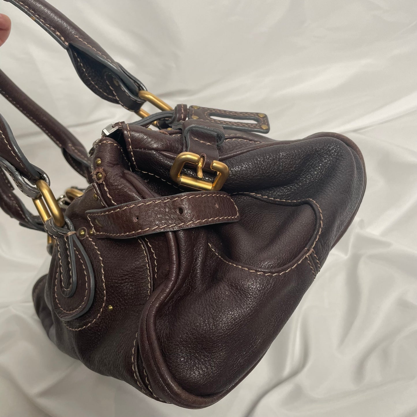 CHLOÉ 2011 brown paddington bag Swarovski