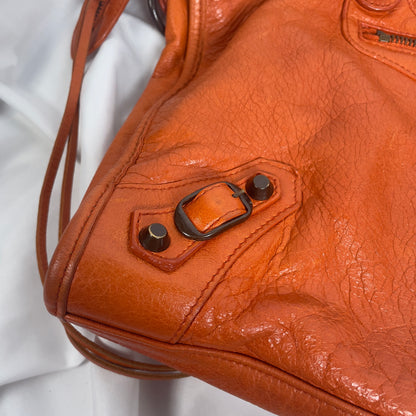 2010 Balenciaga city bag orange