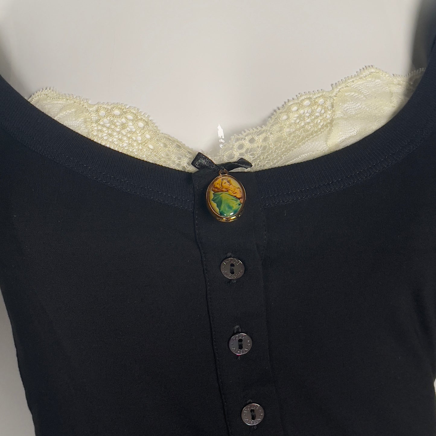 Dolce & gabbana 2000's Madonna lace henley top
