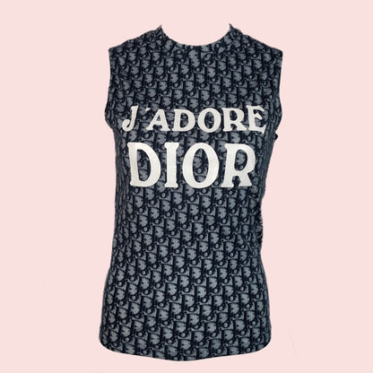 Dior "Jadore Dior" blue trotter shirt (S-M)