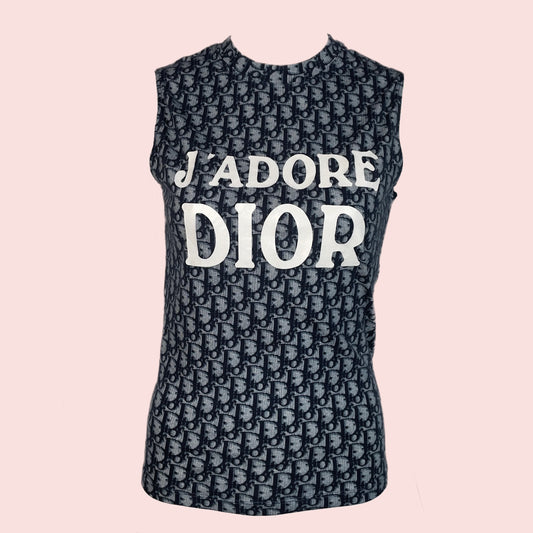 Dior "Jadore Dior" blue trotter shirt (S-M)