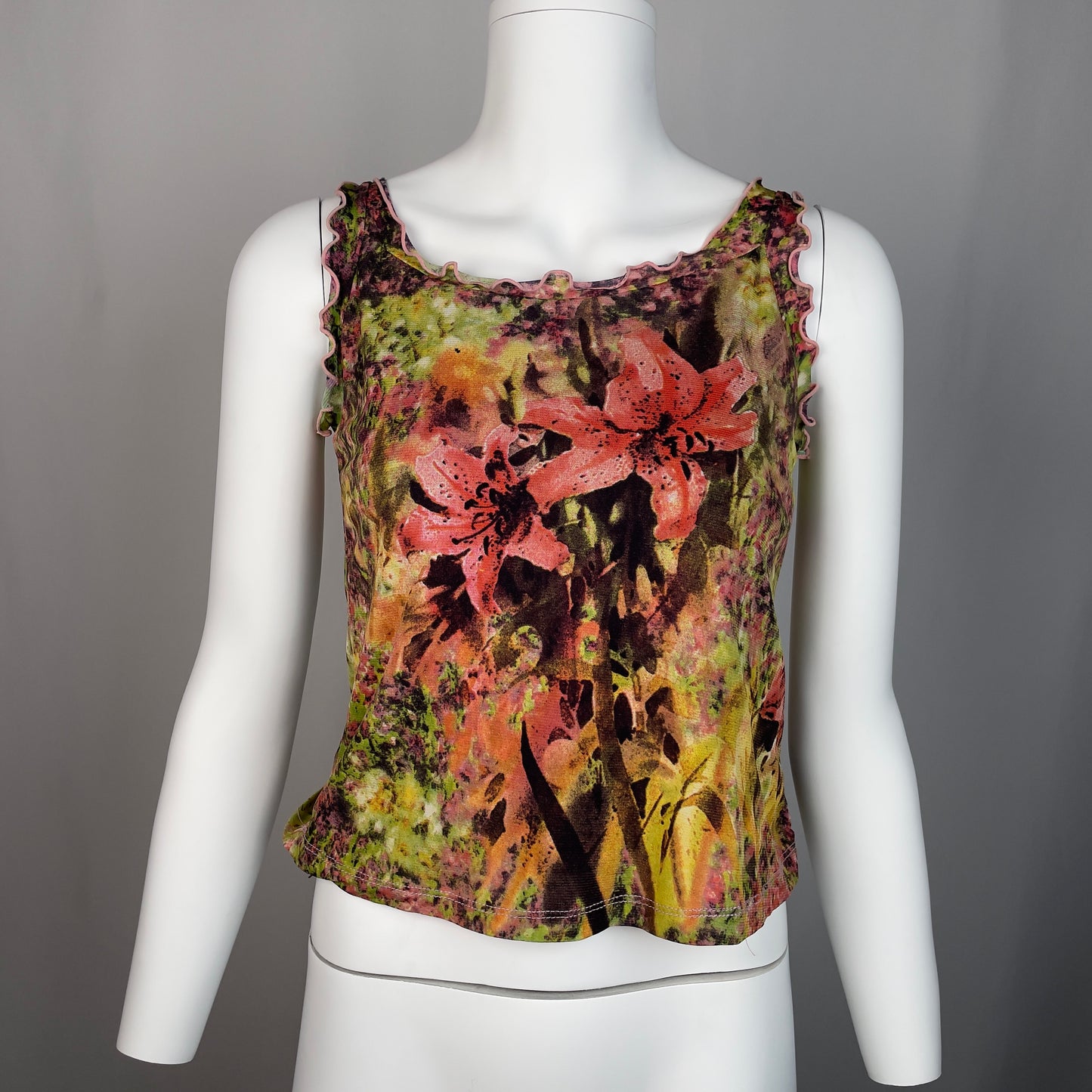 D&G floral lettuce trim tank top (28/42)